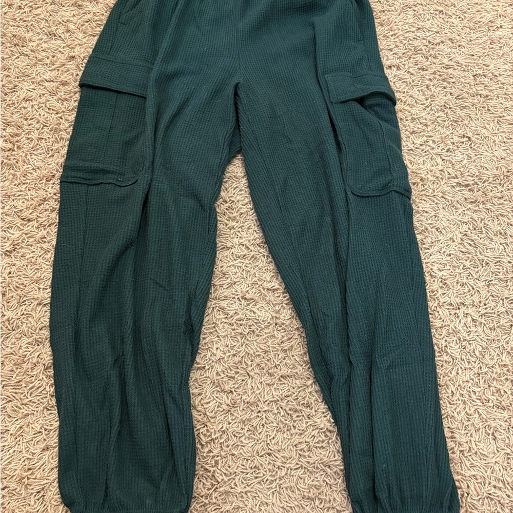 Aerie Deep Green Cargo Pants